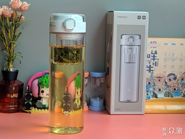 小米磁吸茶倉杯：獨立茶倉一按即泡隨時喝好茶