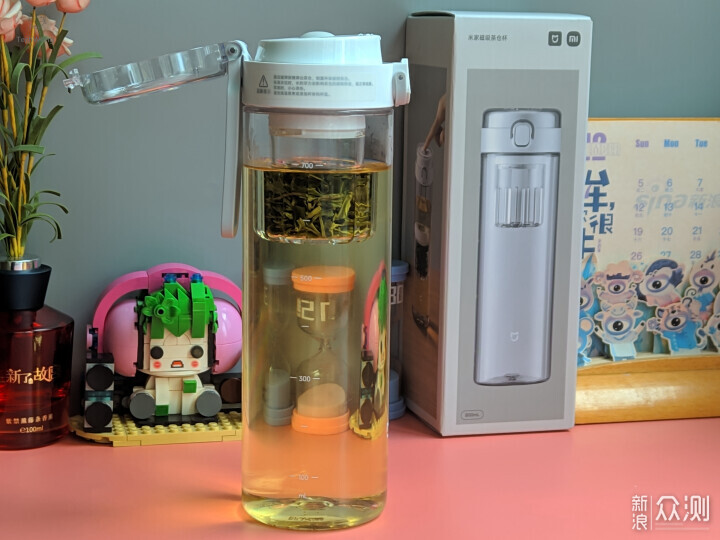 小米磁吸茶倉杯：獨立茶倉一按即泡隨時喝好茶_新浪眾測