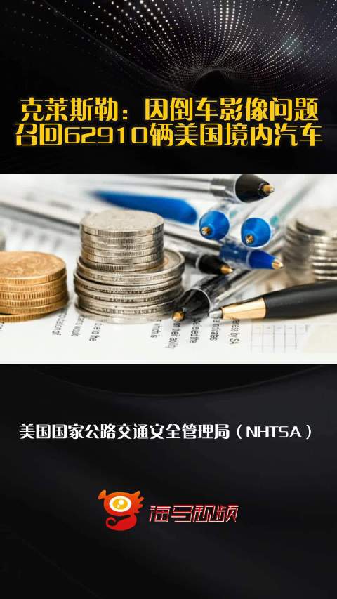 克莱斯勒：因倒车影像问题召回62910辆美国境内汽车