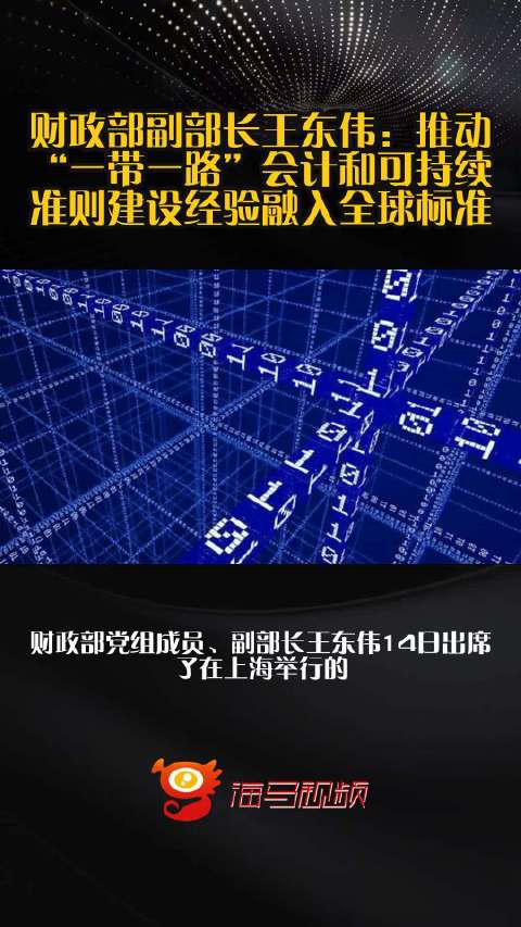 财政部副部长王东伟：推动“一带一路”会计和可持续准则建设经验融入全球标准