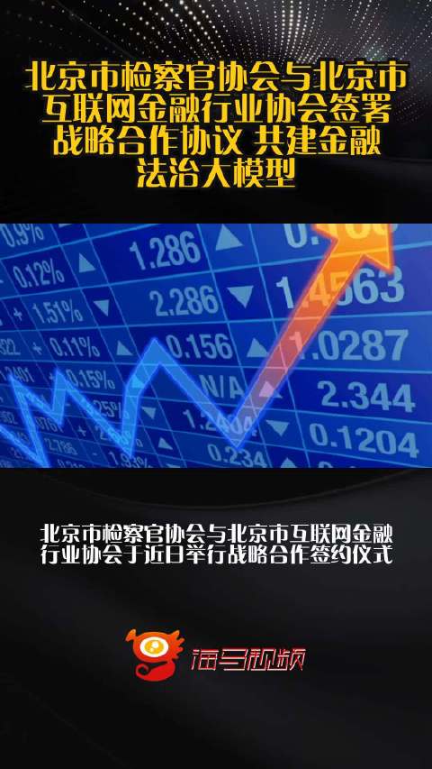 北京市检察官协会与北京市互联网金融行业协会签署战略合作协议 共建金融法治大模型