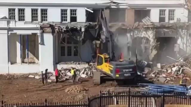 特朗普大规模拆除白宫建筑