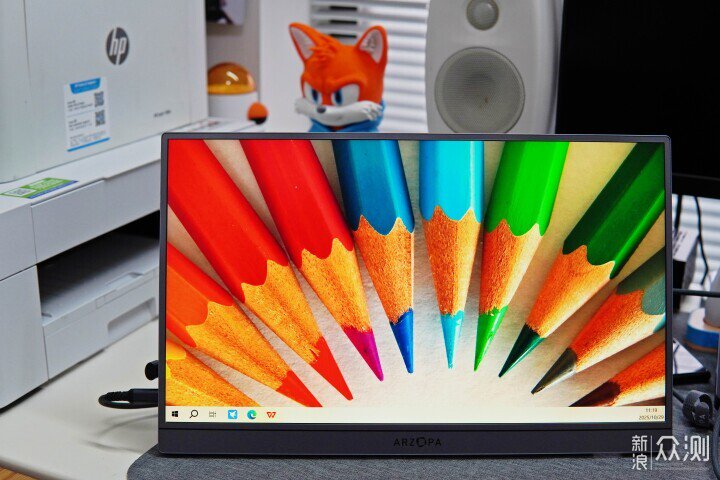 外觀顏值+畫質色彩雙在線，ARZOPA便攜顯示器_新浪眾測