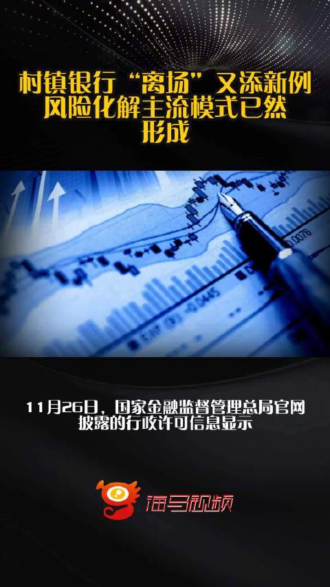 村镇银行“离场”又添新例 风险化解主流模式已然形成