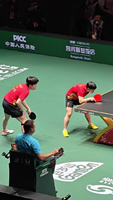 王楚钦孙颖莎火速拿下三局