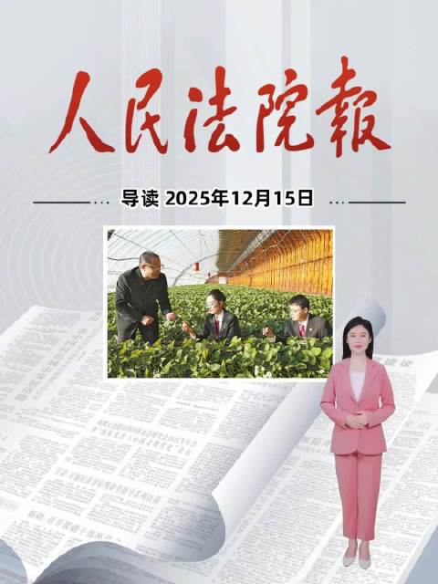 2025年12月15日《人民法院报》重点导读