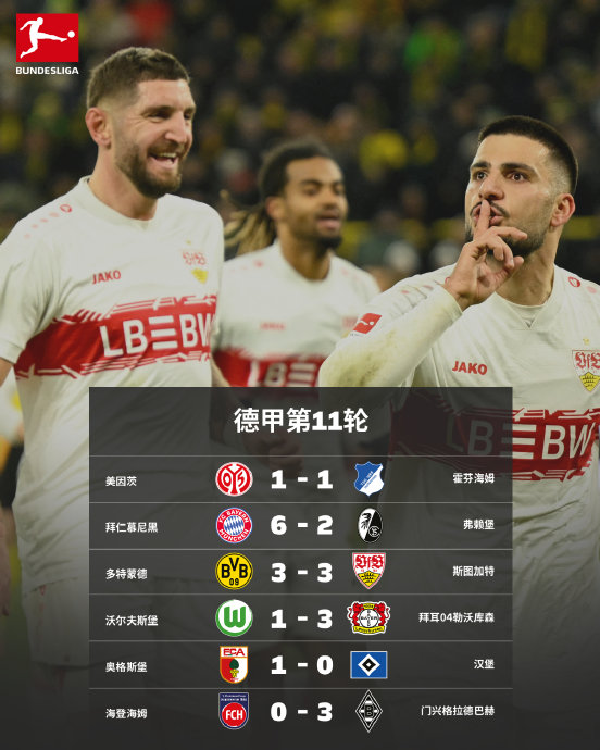 德甲争4白热化，勒沃库森、霍芬海姆谁能笑到最后？
