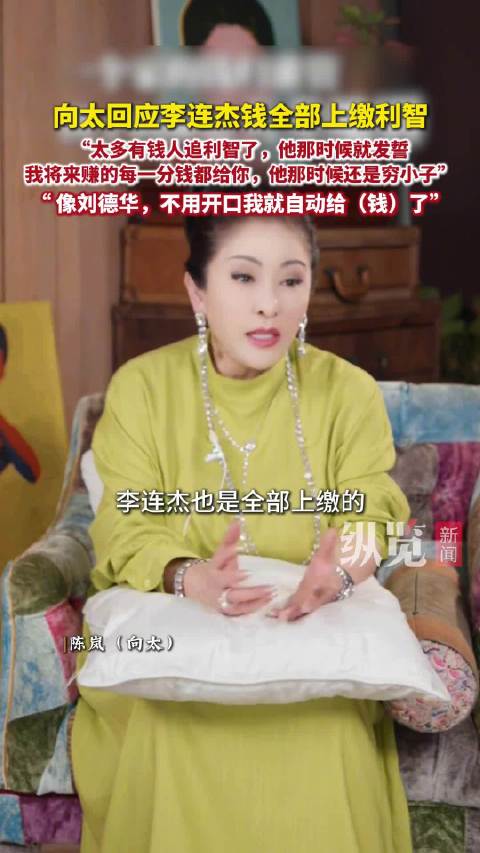 向太曝李连杰为追利智钱全部上缴