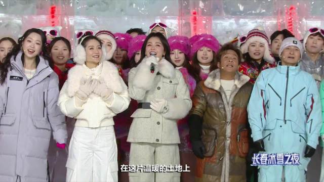 冰雪之夜现场同唱我的祖国太燃了