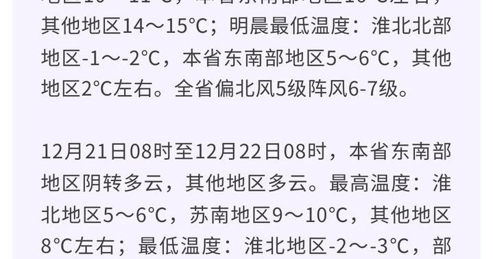 江苏最新预测：全省有3次降温过程、3次降水过程