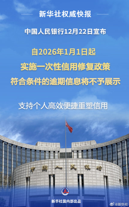 央行推出一次性信用修复，真能成为普惠金融的里程碑吗？