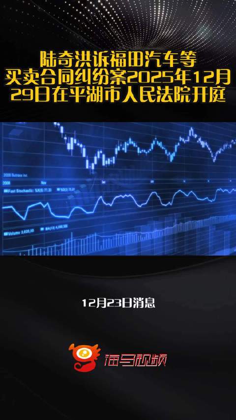 陆奇洪诉福田汽车等买卖合同纠纷案2025年12月29日在平湖市人民法院开庭