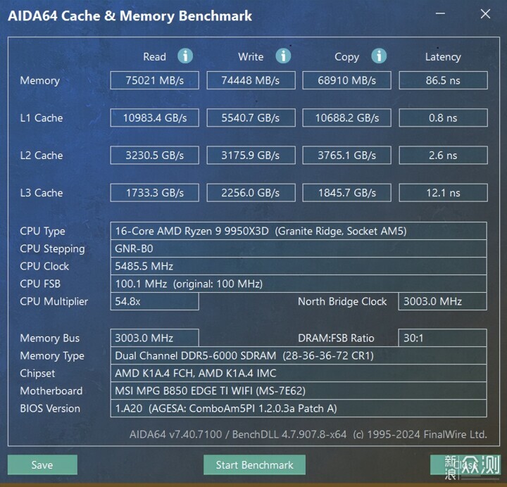 越級對標旗艦微星B850刀鋒鈦主板實力比肩X870_新浪眾測