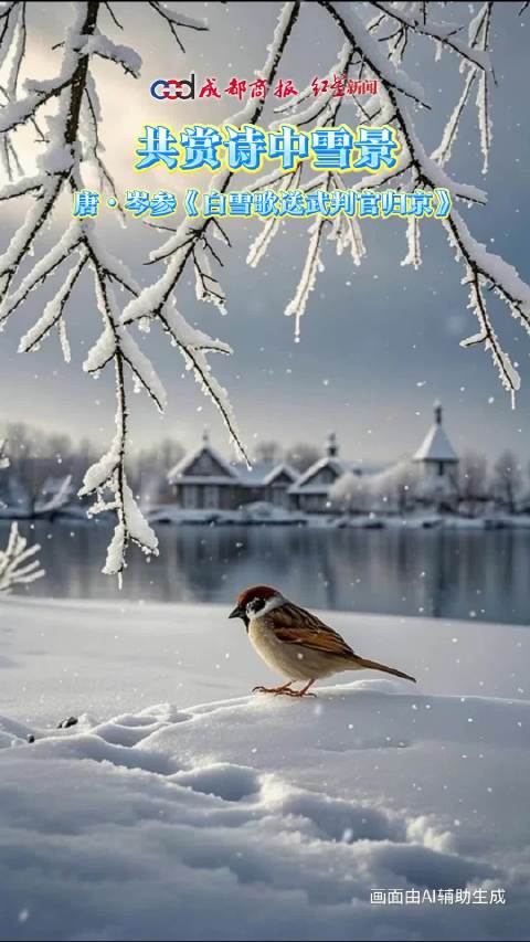 共赏诗中雪景