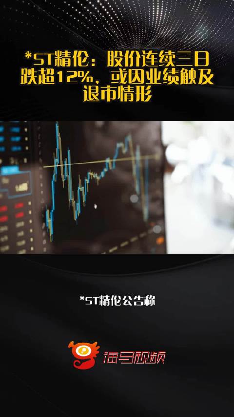 ST精伦：股价连续三日跌超12%，或因业绩触及退市情形