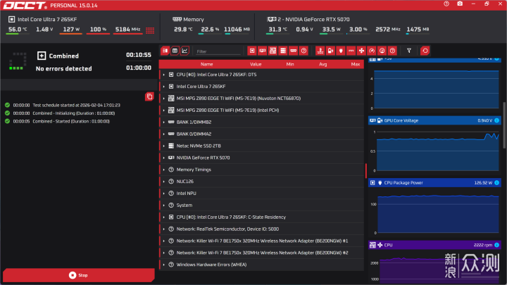 十年質保白金全模｜微星PROA1000PL PCIE5電源_新浪眾測