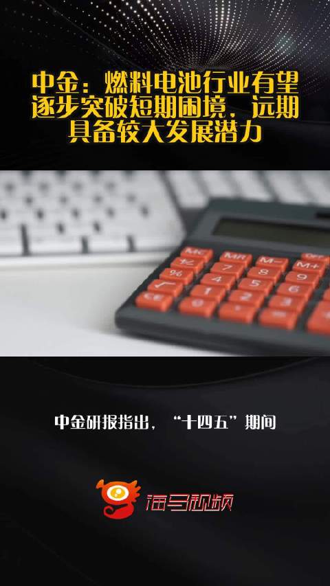 中金：燃料电池行业有望逐步突破短期困境，远期具备较大发展潜力