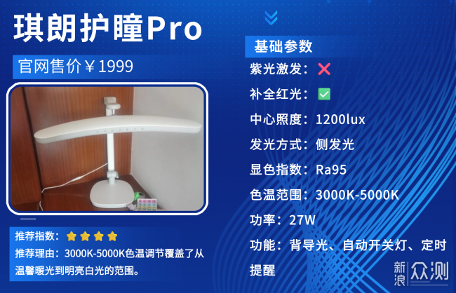 品質拔尖的護眼燈最好的品牌排行揭秘！_新浪眾測