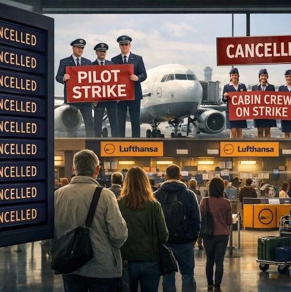 汉莎罢工瘫痪！一天取消 800 架次，10 万旅客遭殃，你的维权指南来了
