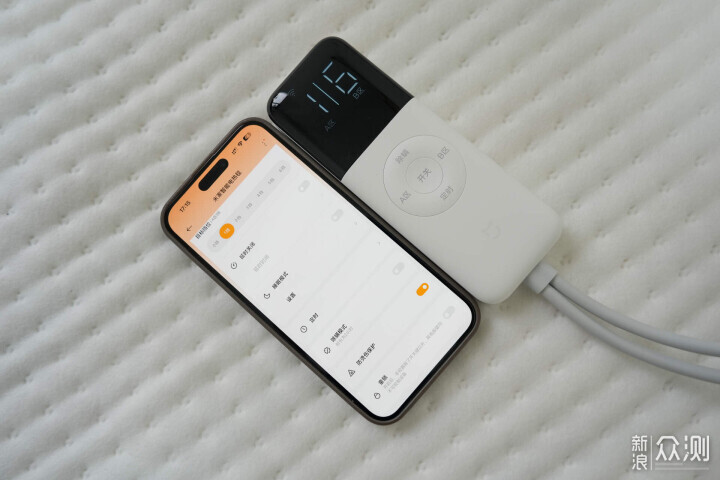 米家單人智能電熱毯，告別冰被窩！_新浪眾測