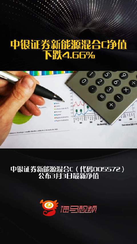 中银证券新能源混合C净值下跌4.66%