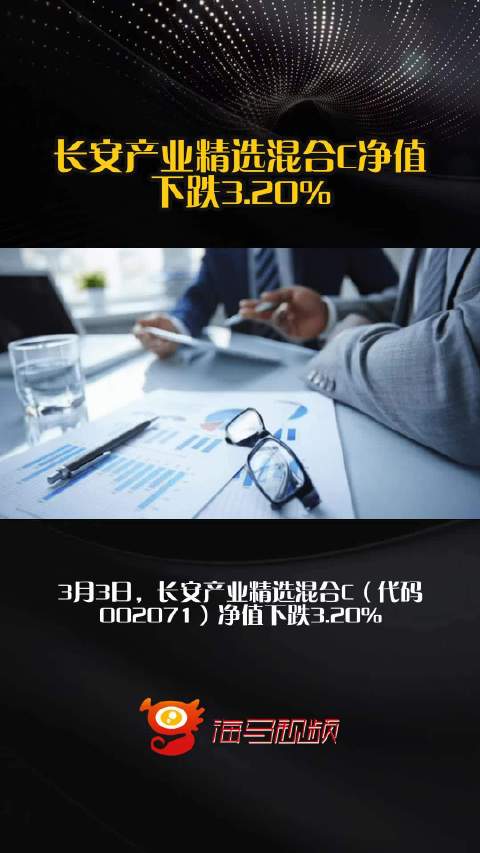 长安产业精选混合C净值下跌3.20%