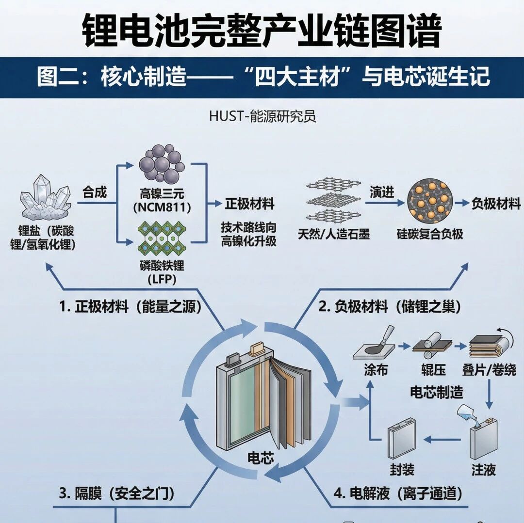 锂电池-完整产业链图谱