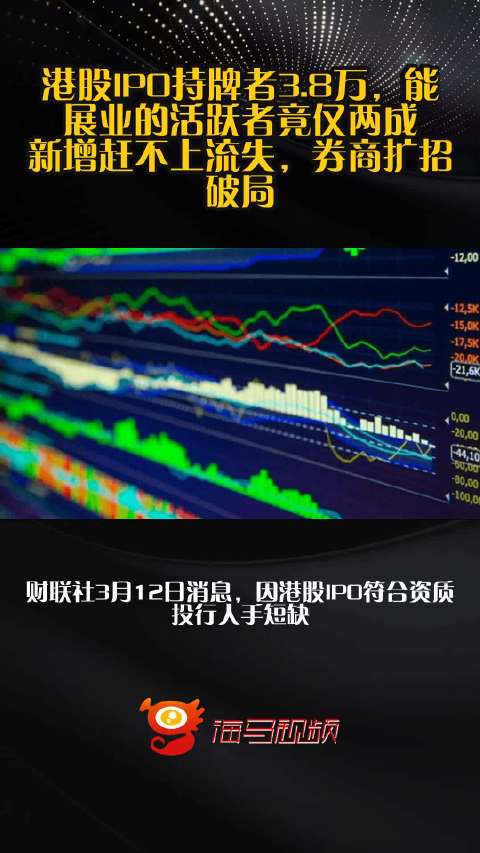 港股IPO持牌者3.8万，能展业的活跃者竟仅两成，新增赶不上流失，券商扩招破局