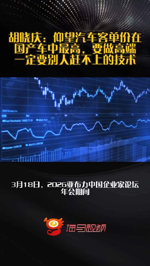 胡晓庆：仰望汽车客单价在国产车中最高，要做高端一定要别人赶不上的技术