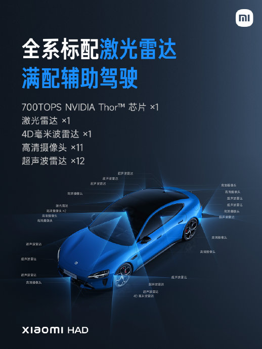全系标配激光雷达，新SU7的智驾升级能否引领行业技术标准？