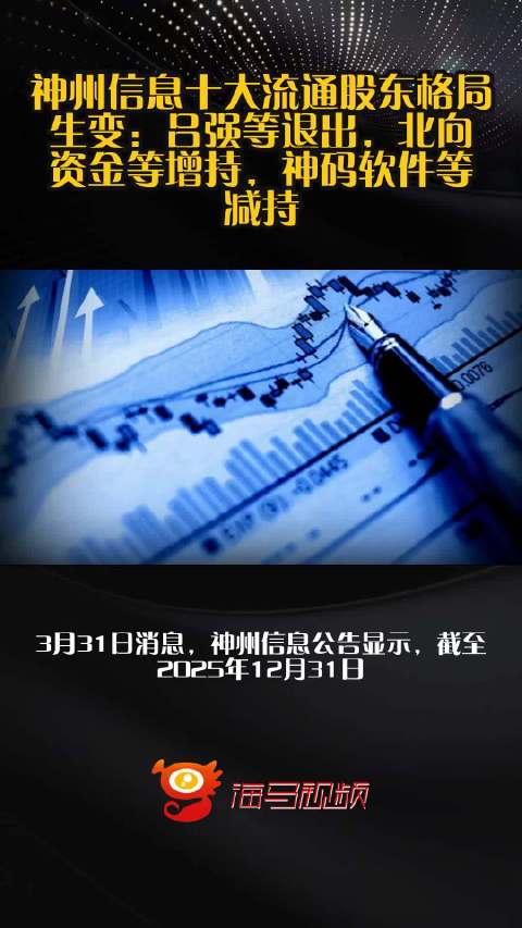 神州信息十大流通股东格局生变：吕强等退出，北向资金等增持，神码软件等减持