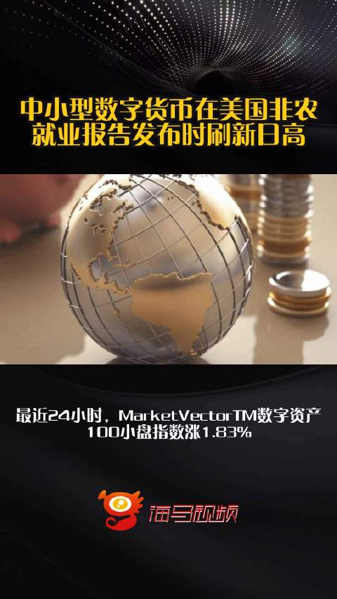 中小型数字货币在美国非农就业报告发布时刷新日高