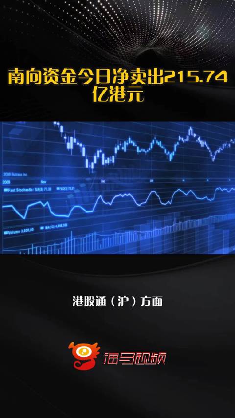 南向资金今日净卖出215.74亿港元