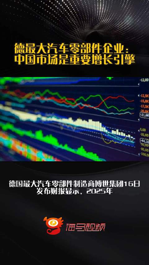 德最大汽车零部件企业：中国市场是重要增长引擎