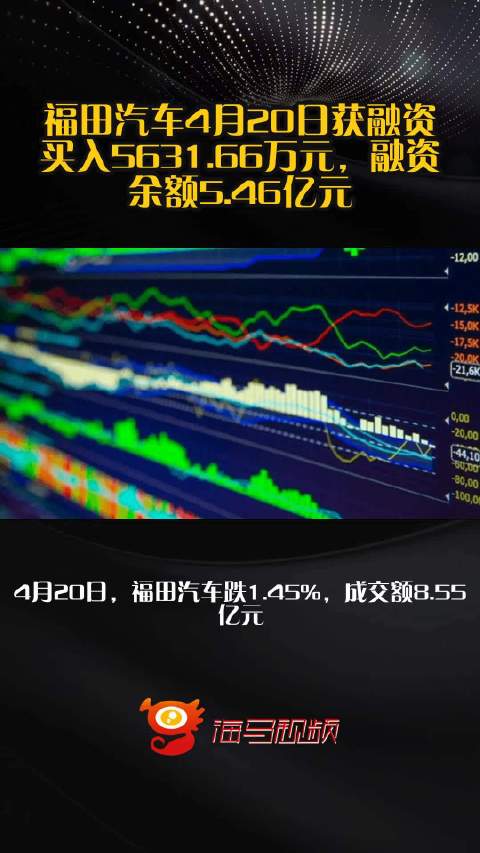 福田汽车4月20日获融资买入5631.66万元，融资余额5.46亿元