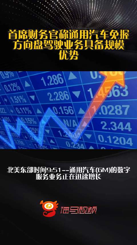 首席财务官称通用汽车免握方向盘驾驶业务具备规模优势