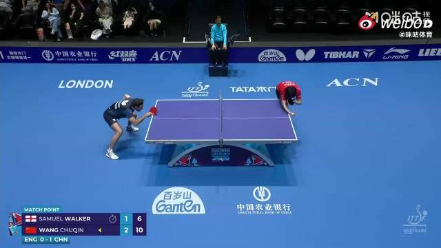 王楚钦3比1胜沃克助国乒男团2比0领先英格兰