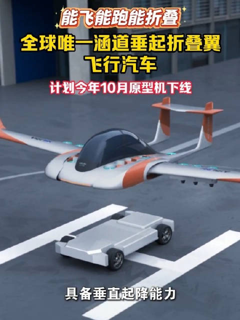 全球唯一涵道垂起折叠翼飞行汽车要来了