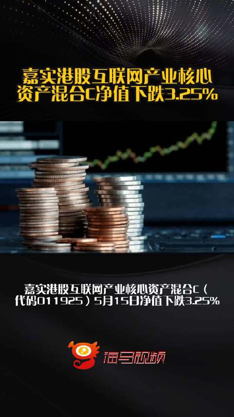 嘉实港股互联网产业核心资产混合C净值下跌3.25%