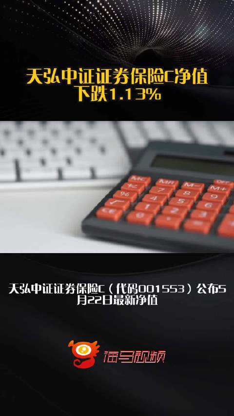 天弘中证证券保险C净值下跌1.13%