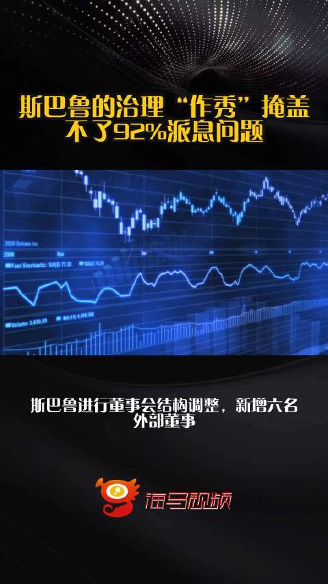 斯巴鲁的治理“作秀”掩盖不了92%派息问题