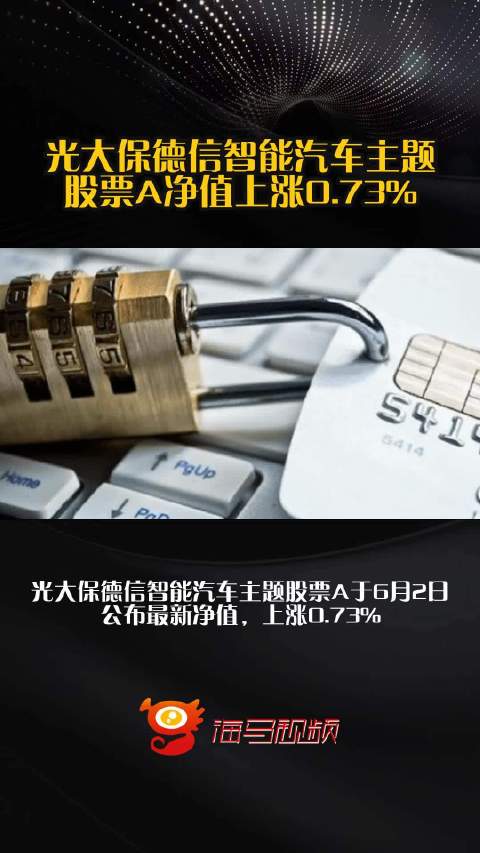 光大保德信智能汽车主题股票A净值上涨0.73%