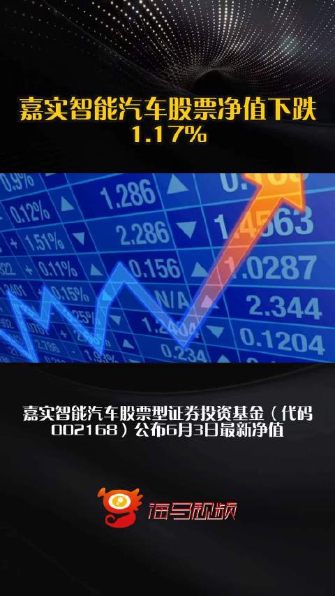 嘉实智能汽车股票净值下跌1.17%