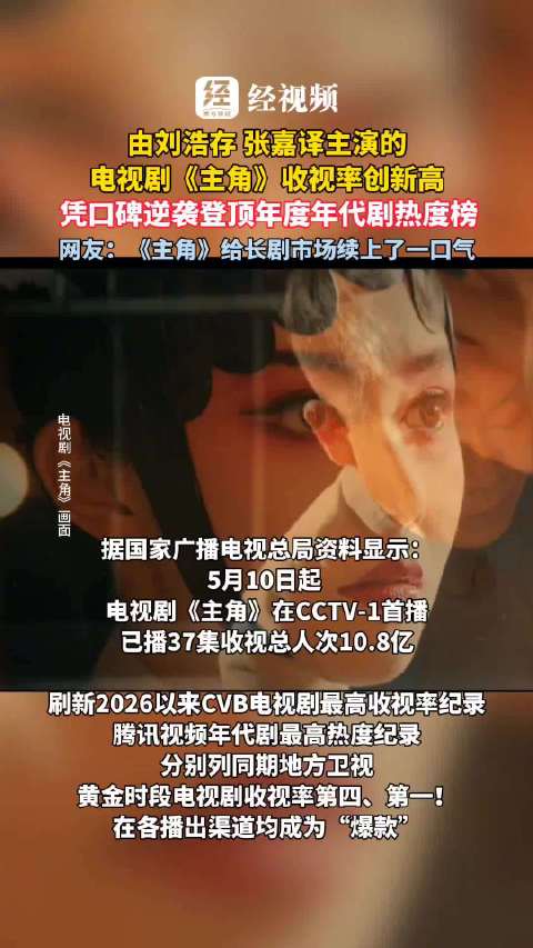 主角收视创新高，网友：给长剧市场续上了一口气