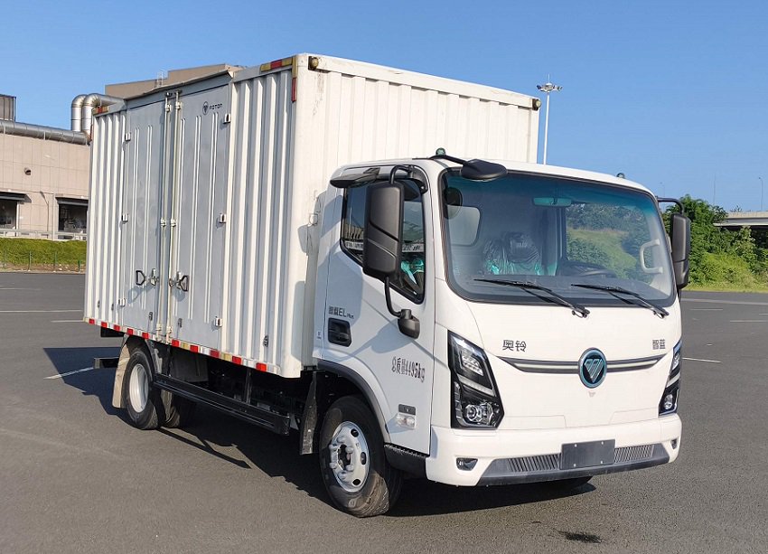 福田换电式纯电动厢式货车新车申报：峰值功率167kW 能否抢占城配物流市场？