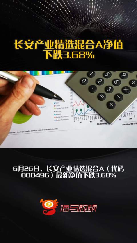 长安产业精选混合A净值下跌3.68%
