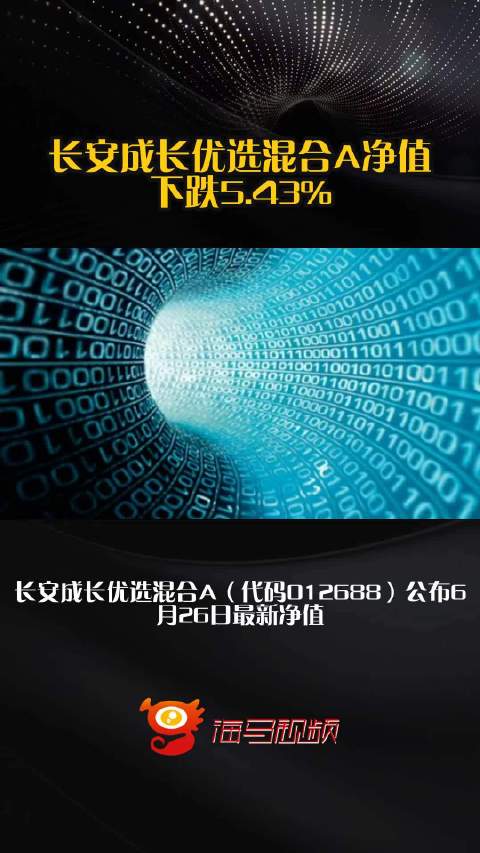 长安成长优选混合A净值下跌5.43%