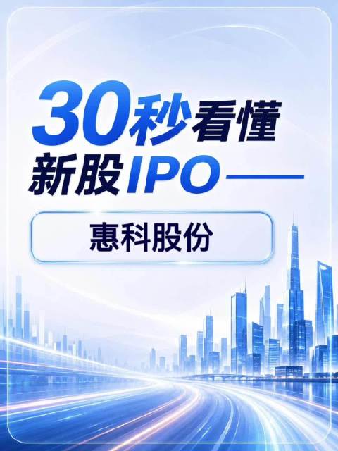 30秒看懂新股IPO｜惠科股份