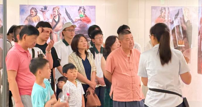 “水浒传——赵溶油画作品展”在嘉定博物馆开幕，配套导览和手作体验活动