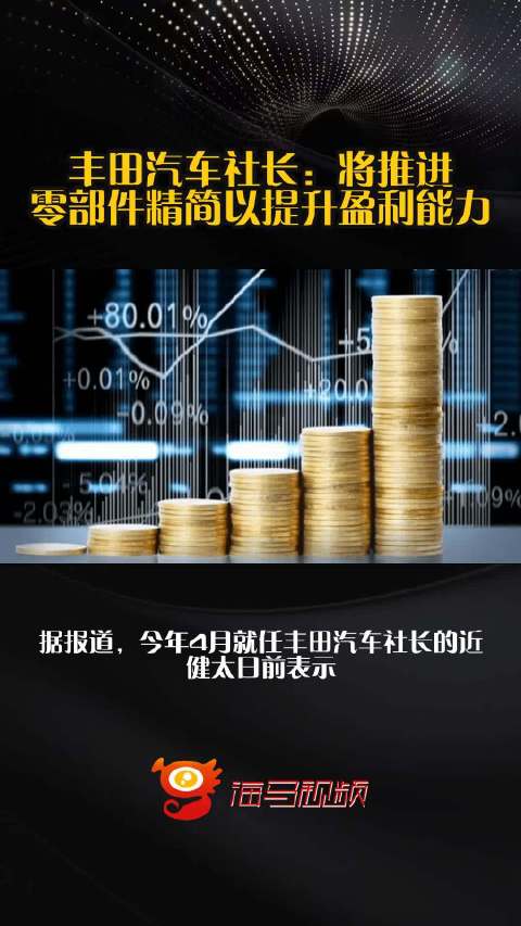 丰田汽车社长：将推进零部件精简以提升盈利能力
